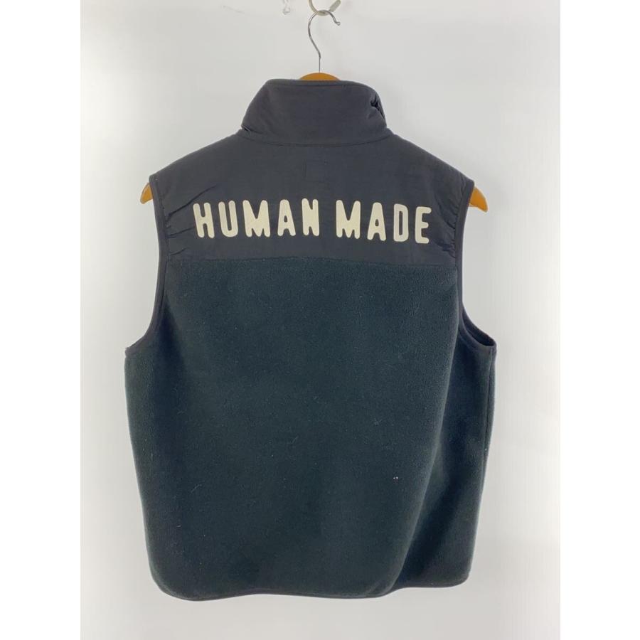 HUMAN MADE ベスト HUMAN MADE◇フリースベスト/M/ポリエステル/BLK : セカンドストリート