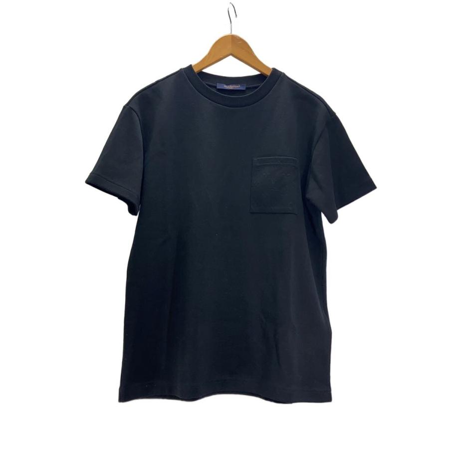 LOUIS VUITTON◇Tシャツ/XS/コットン/ブラック ピケコットンTシャツ