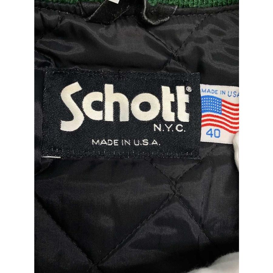 Schott◇スタジャン/40/ウール/GRN/770 : セカンドストリートYahoo!店