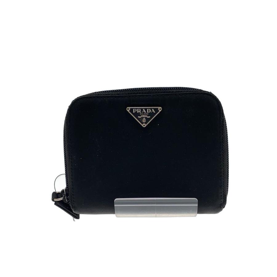 PRADA◇2つ折り財布/ナイロン/BLK/無地/メンズ/M605// : セカンド