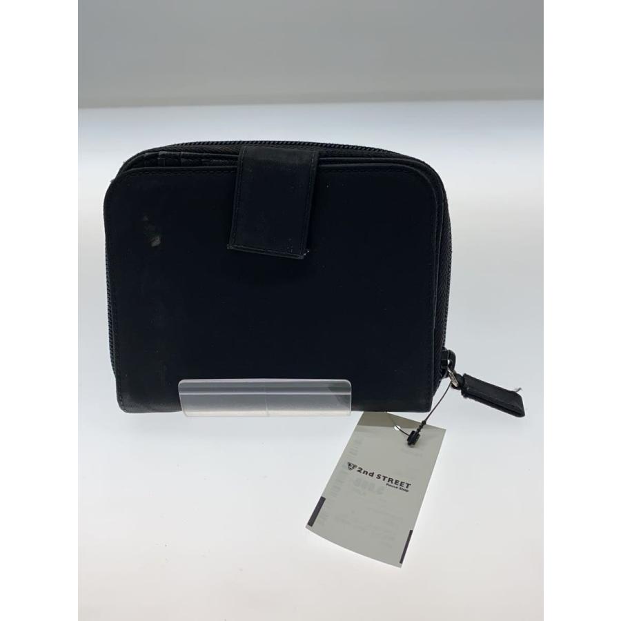 【値下げ中】【美品】PRADA プラダ ナイロン 二つ折り財布 ブラック PRADA◇2つ折り財布/ナイロン/BLK/無地/メンズ/M605// : セカンド