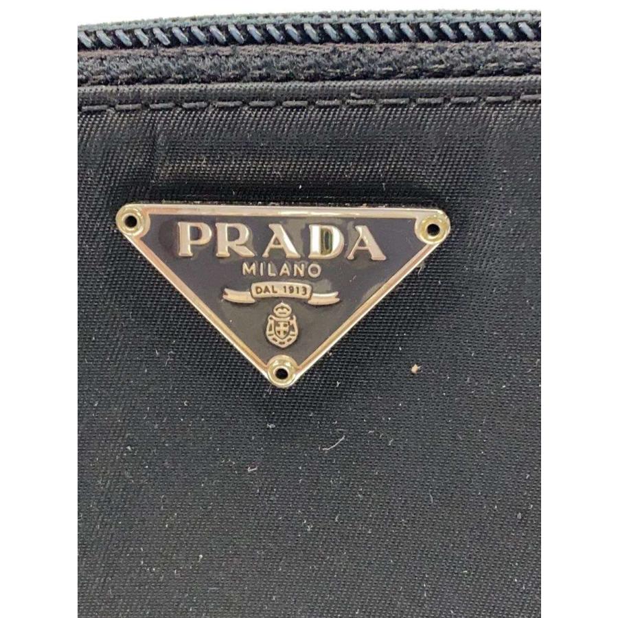PRADA◇2つ折り財布/ナイロン/BLK/無地/メンズ/M605// : セカンド