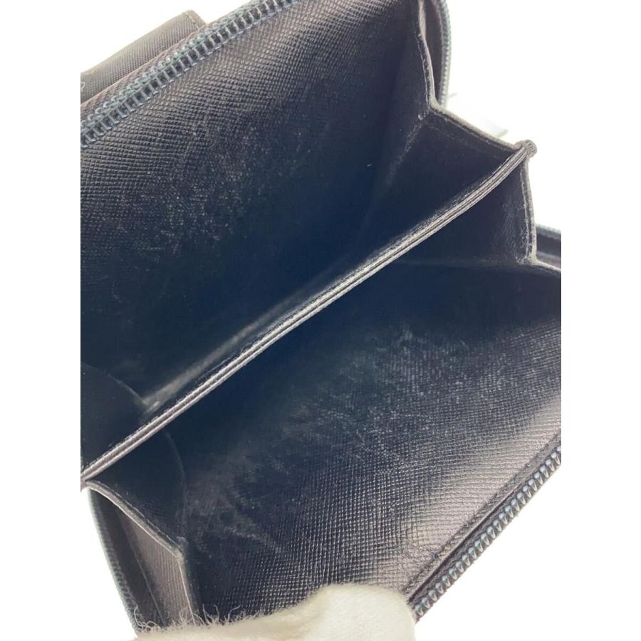 PRADA◇2つ折り財布/ナイロン/BLK/無地/メンズ/M605// : セカンド