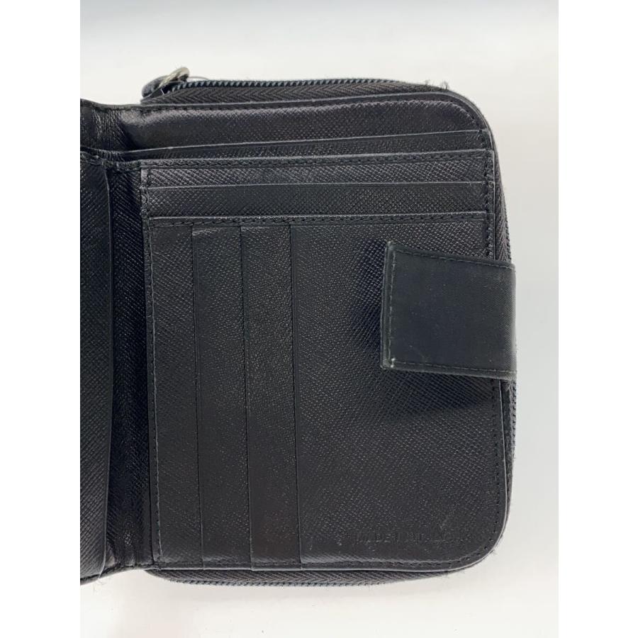PRADA◇2つ折り財布/ナイロン/BLK/無地/メンズ/M605// : セカンド