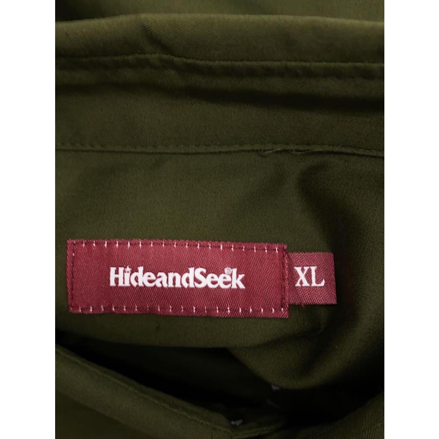 HIDE AND SEEK◆長袖シャツ/XL/コットン/KHK/HS-090523｜ssol-shopping｜03