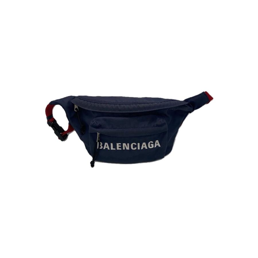 BALENCIAGA◇ウエストバッグ/ナイロン/NVY/無地/528862・4370・Y