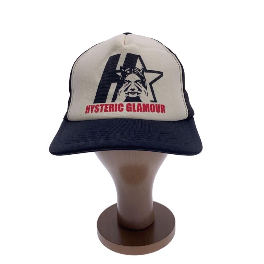 HYSTERIC GLAMOUR◇メッシュキャップ/FREE/ポリエステル/BLK/メンズ