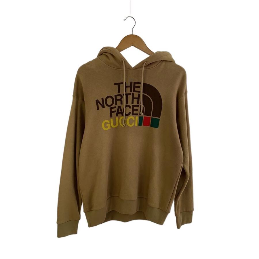 GUCCI◇21SS/×THE NORTH FACEパーカー/XS/コットン/BEG/615061 XJDBY