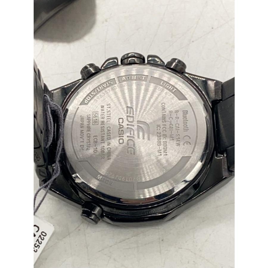 CASIO クォーツ 腕時計 ブラック CASIO◇クォーツ腕時計_EDIFICE/デジタル/BLK/BLK : セカンド