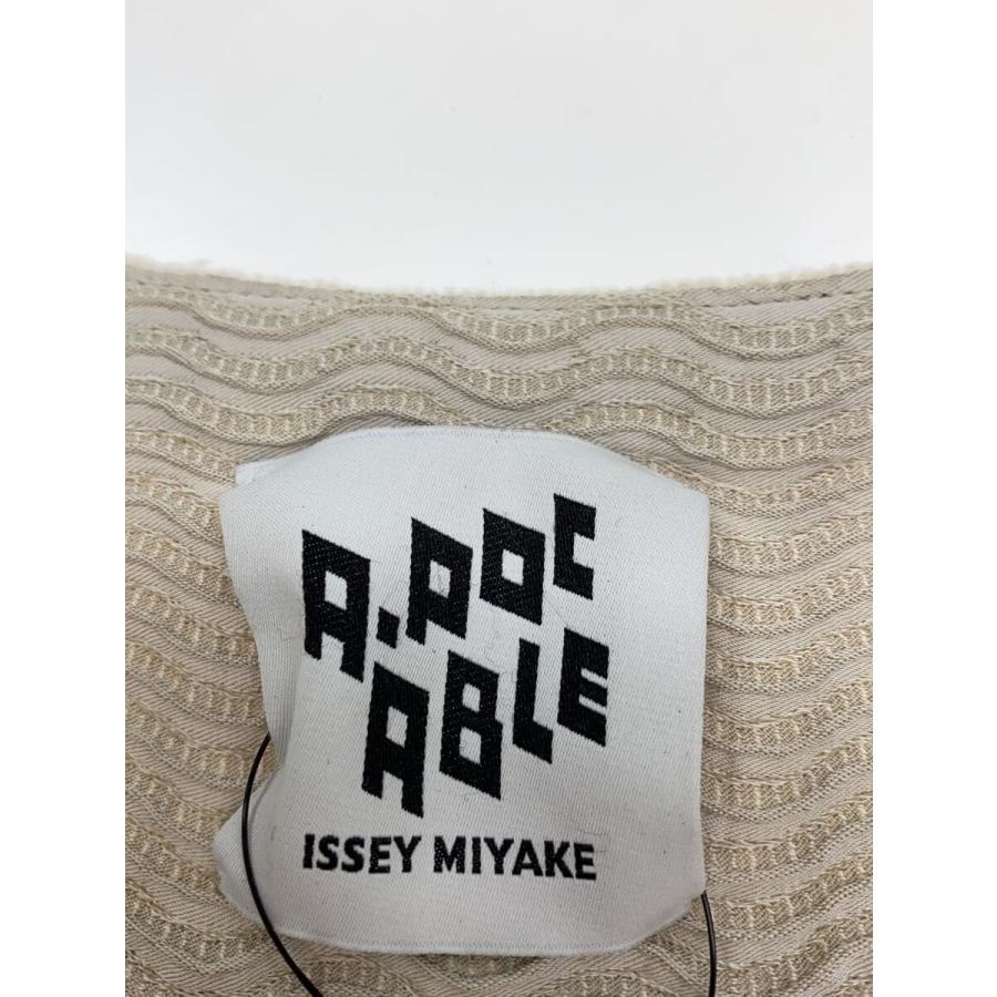ISSEY MIYAKE◆A-POC ABLE/カーディガン(厚手)/1/ポリエステル/BEG/AT13FC732//の画像