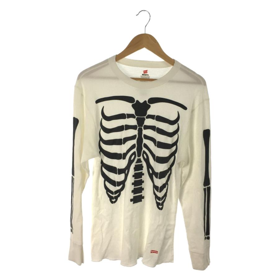 Supreme◇Hanes Bones thermal crew/サーマル/長袖Tシャツ/L/コットン