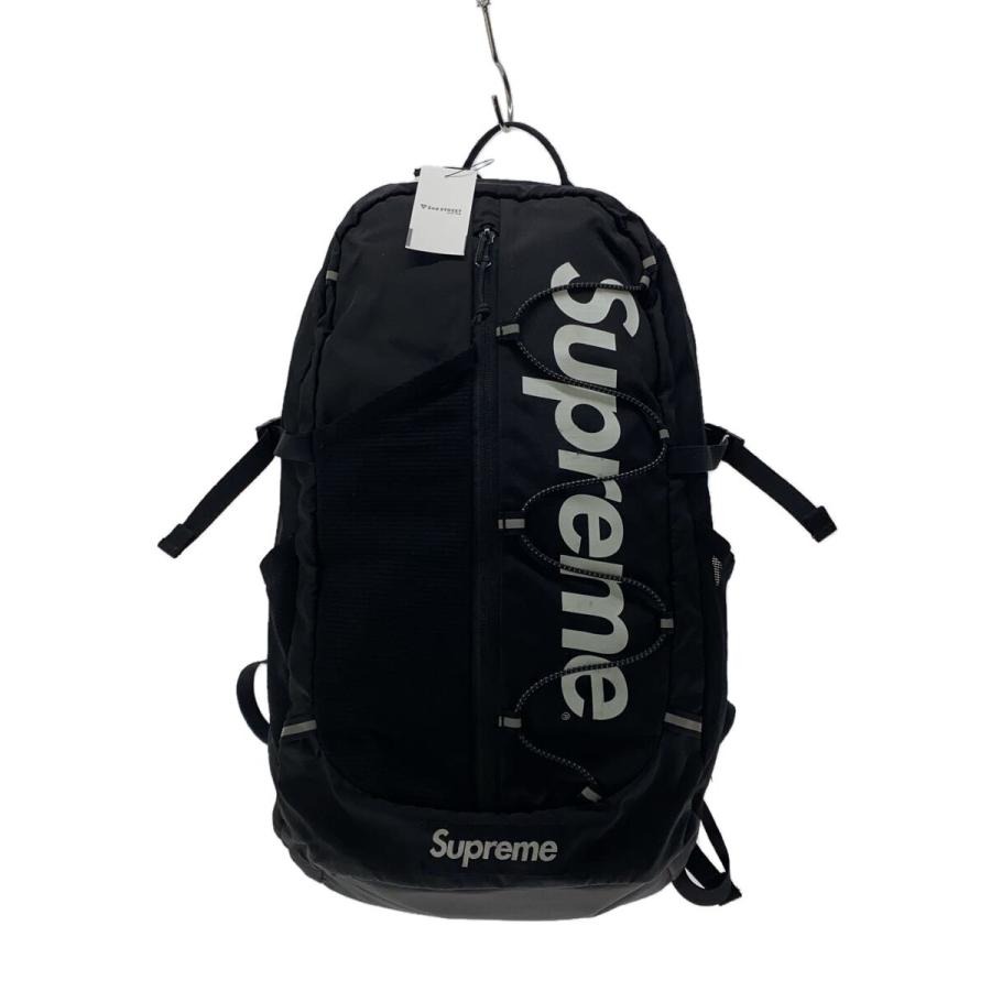 Supreme◇17SS/リュック/ポリエステル/BLK/無地/CORDURA RIPSTOP NYLON  