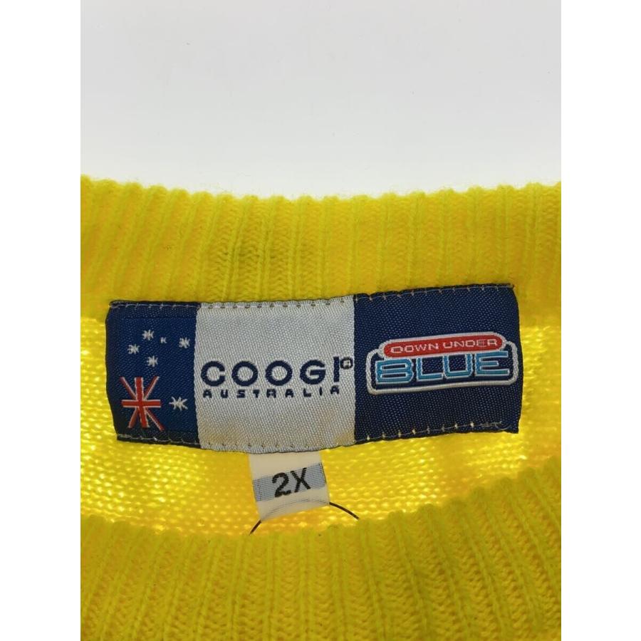 COOGI◇ニット・セーター(厚手)/--/--/YLW/無地/down under BLUE COOGI◇ニット・セーター(厚手)/--/--/YLW/無地/down under BLUE