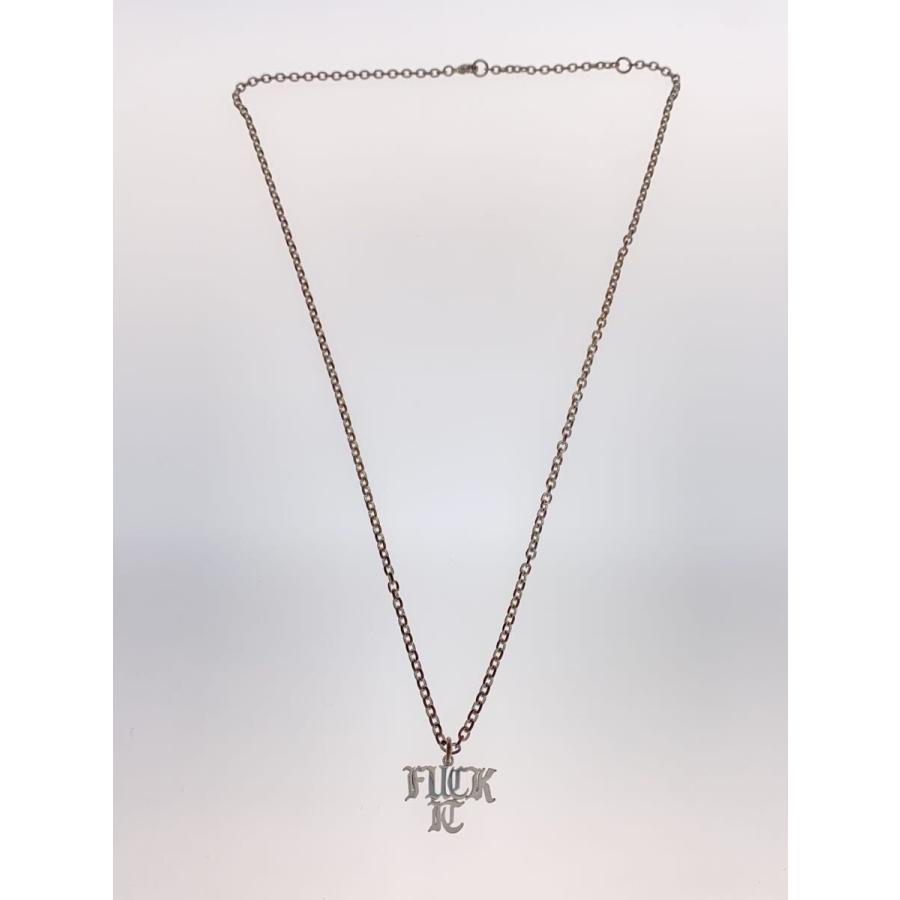 hufシルバーロゴペンダントネックレス 美品 O/S ファッション HUF シルバー ロゴペンダント ネックレス