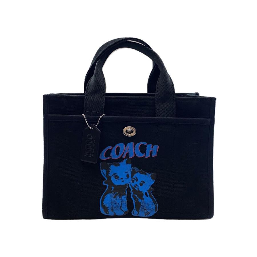 COACH◇24SS/LIL NAS X DROP BY COACH/トートバッグ/キャンバス/猫 
