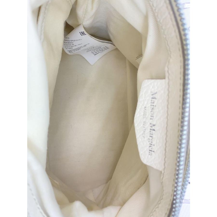 Maison Margiela◇5AC/ショルダーバッグ/レザー/WHT/無地/S56WG0082
