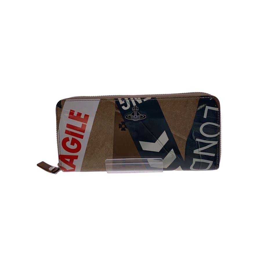 Vivienne Westwood◇CAUTION TAPE/ラウンドファスナー/長財布 