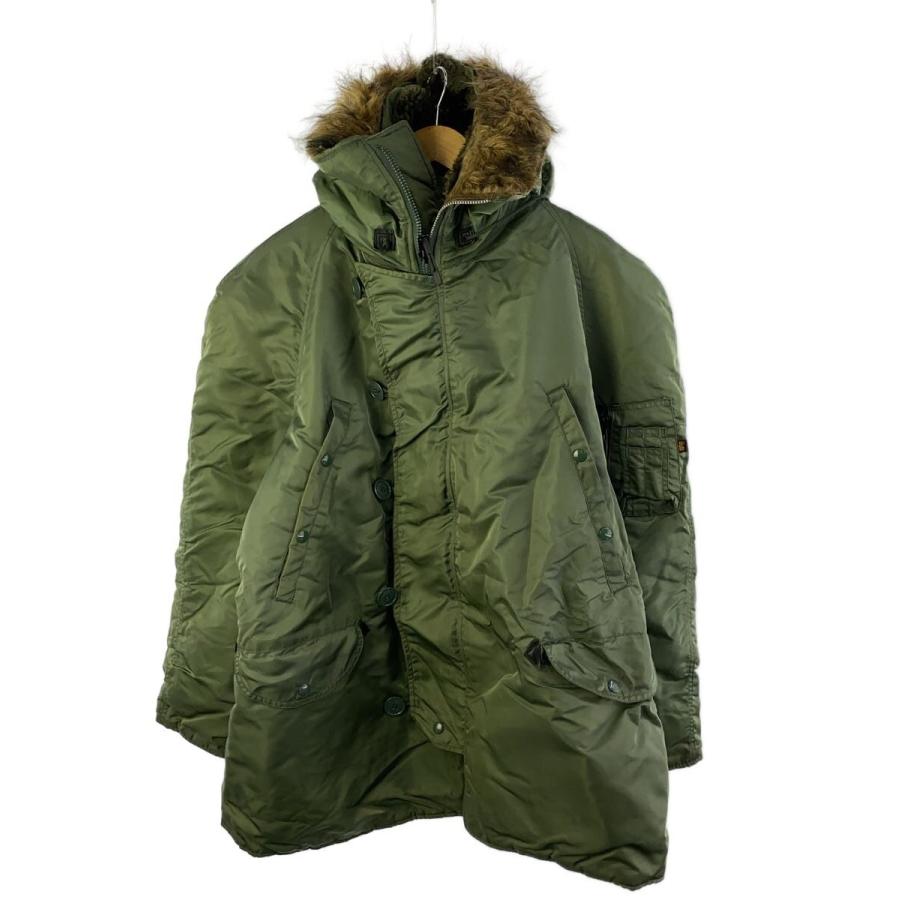 ALPHA INDUSTRIES◇N-3B/USA製/IDEAL/ZIPフライトジャケット/L