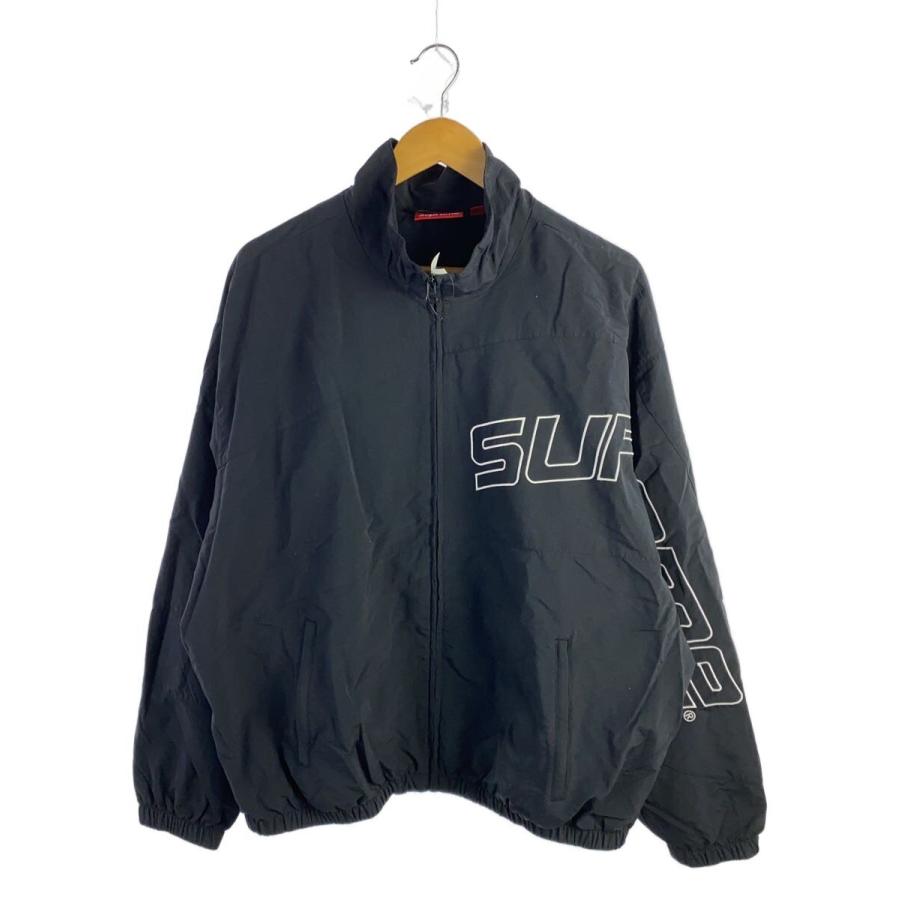 Supreme◇24SS/Curve Track Jacket/ジャケット/L/ナイロン/BLK