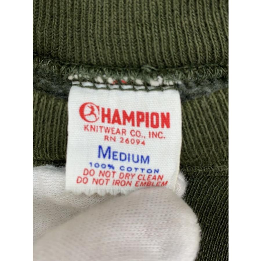 Champion◇60s/ランタグ/状態良/半袖スウェット/M/コットン/GRN