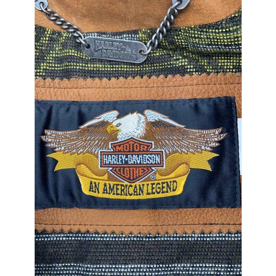 HARLEY DAVIDSON◇ウエスタン/スタッズ/レザーベスト/M/レザー/CML