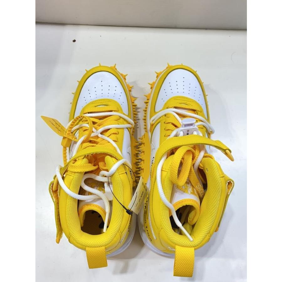 NIKE◇OFF-WHITE X AIR FORCE 1 MID_オフホワイト エアフォース ミッド