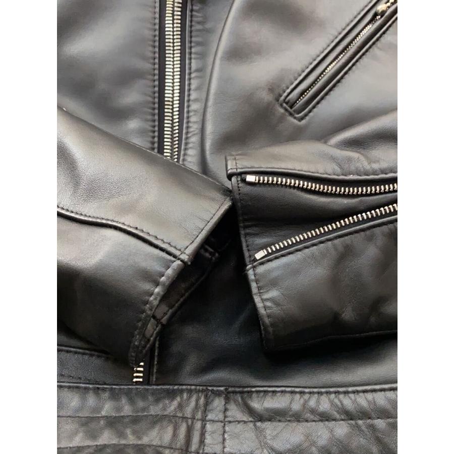 Lewis Leathers◇Cyclone/ダブルライダースジャケット/38/レザー/BLK