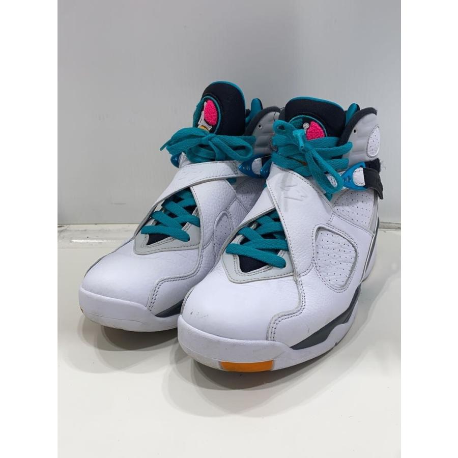 NIKE◇AIR JORDAN 8 RETRO/エアジョーダンレトロ/ホワイト/305381-113 