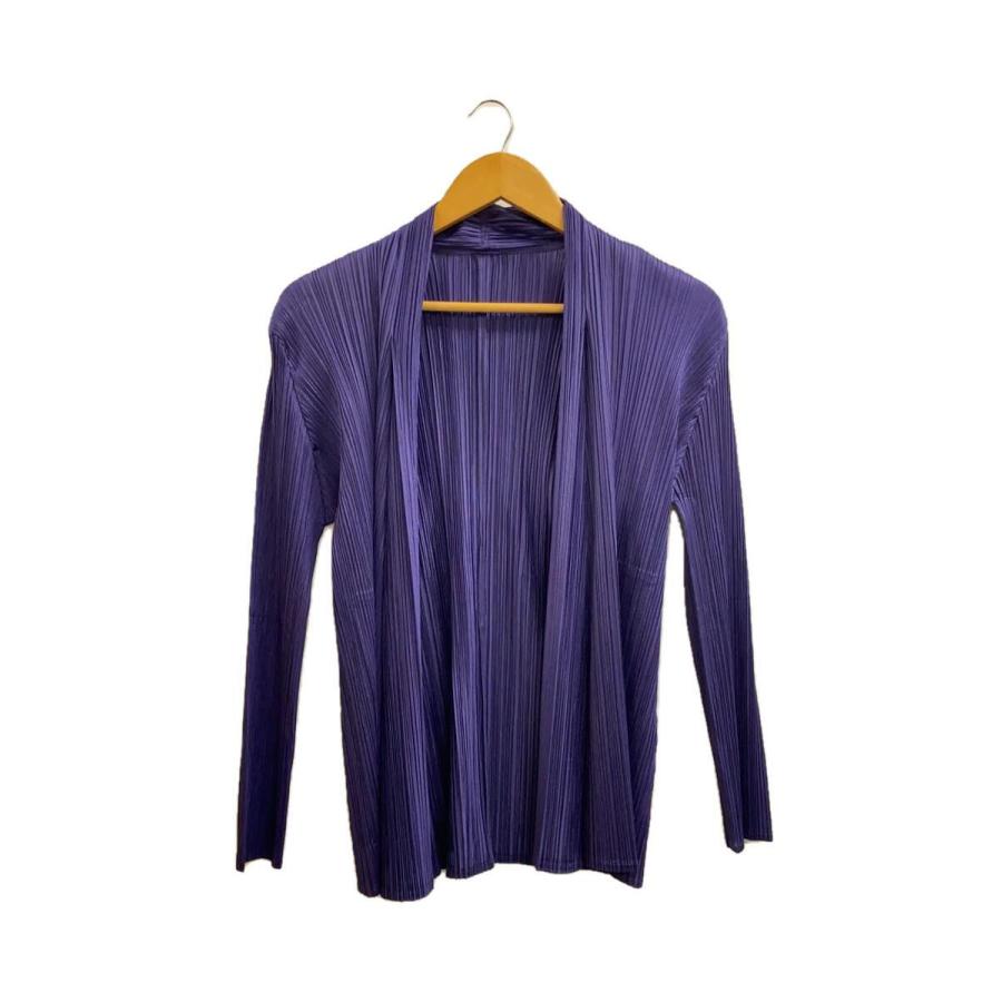 PLEATS PLEASE ISSEY MIYAKE◇カーディガン(薄手)/3/ポリエステル 