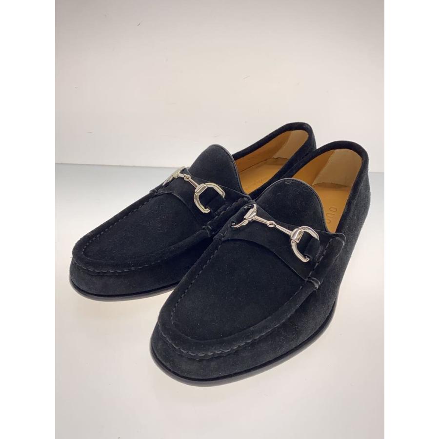 GUCCI◇ホースビットローファー/23cm/BLK/スウェード/367762 GUCCI◇ホースビットローファー/23cm/BLK/スウェード/367762