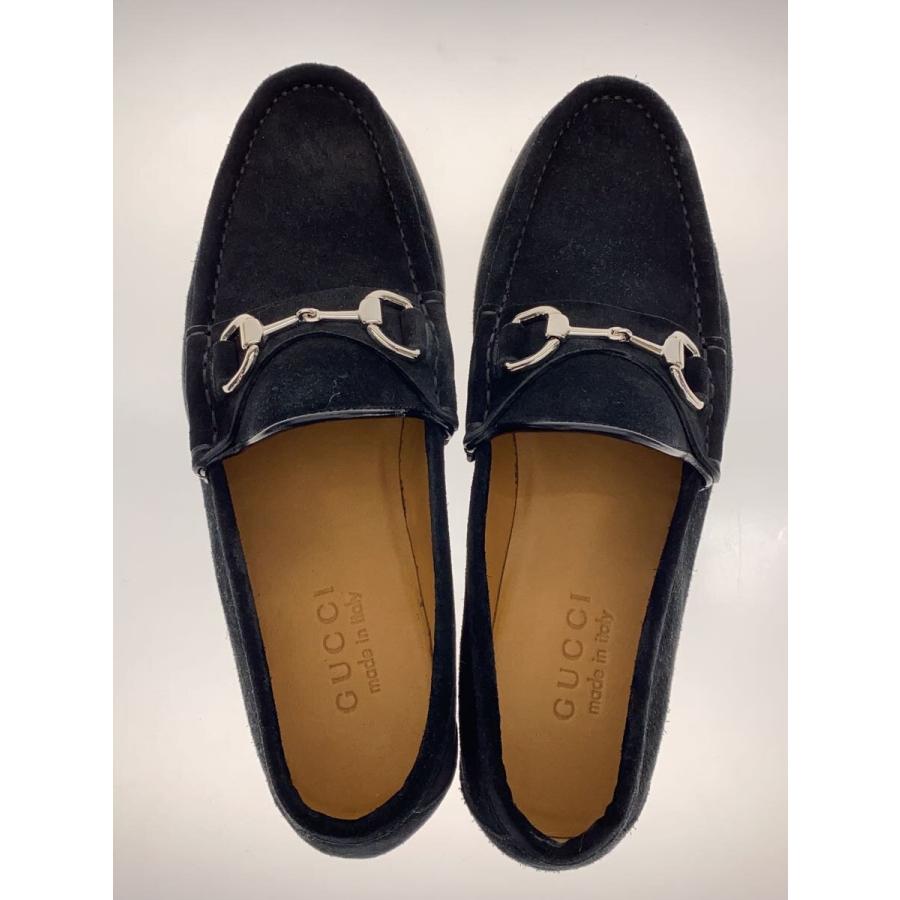 GUCCI◇ホースビットローファー/23cm/BLK/スウェード/367762 GUCCI◇ホースビットローファー/23cm/BLK/スウェード/367762