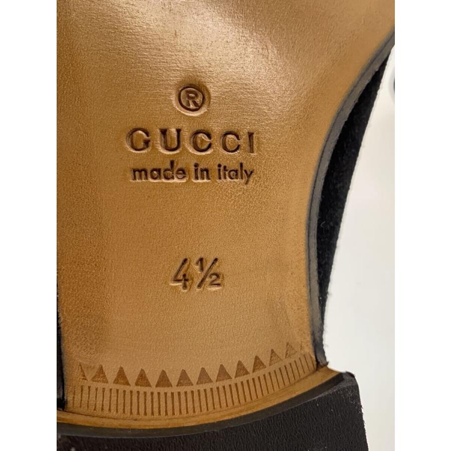 GUCCI◇ホースビットローファー/23cm/BLK/スウェード/367762 GUCCI◇ホースビットローファー/23cm/BLK/スウェード/367762