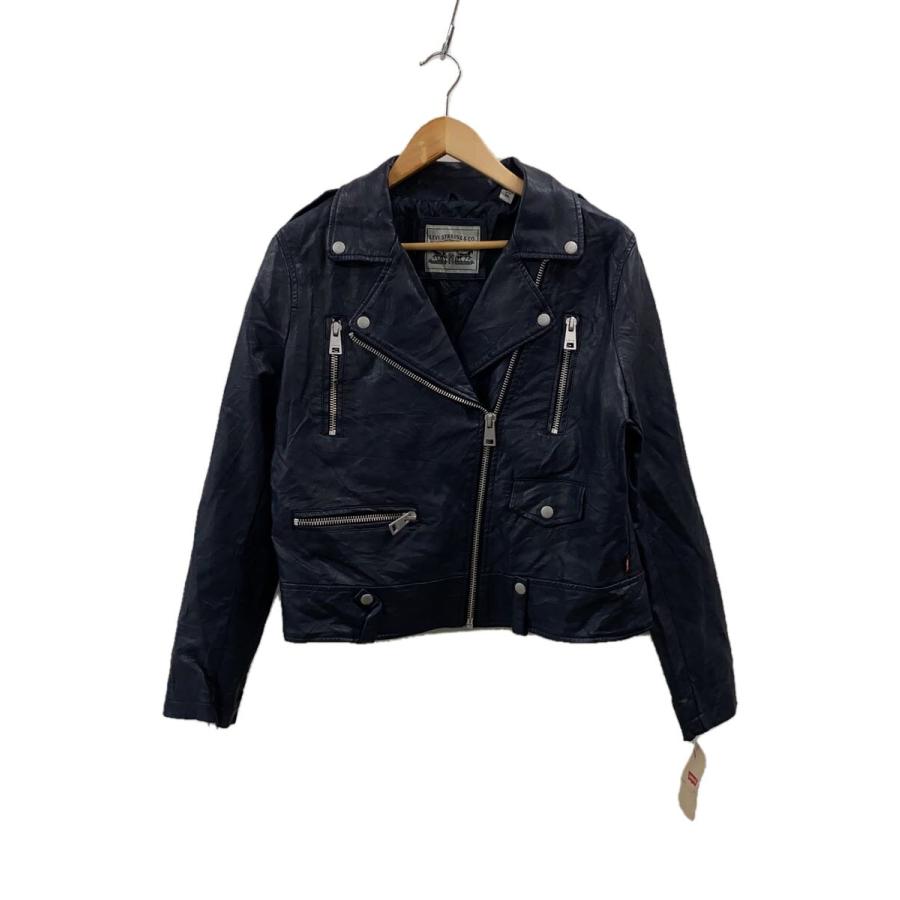 Levi's◇ダブルライダースジャケット/XL/フェイクレザー/NVY