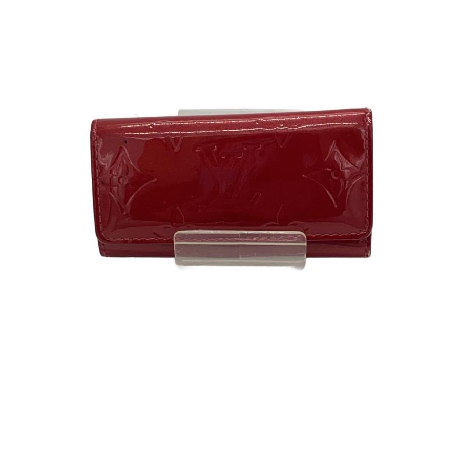 Louis Vuitton エナメルキーケース レッド　モノグラム柄 LOUIS VUITTON◇キーケース/エナメル/RED/モノグラム/レディース