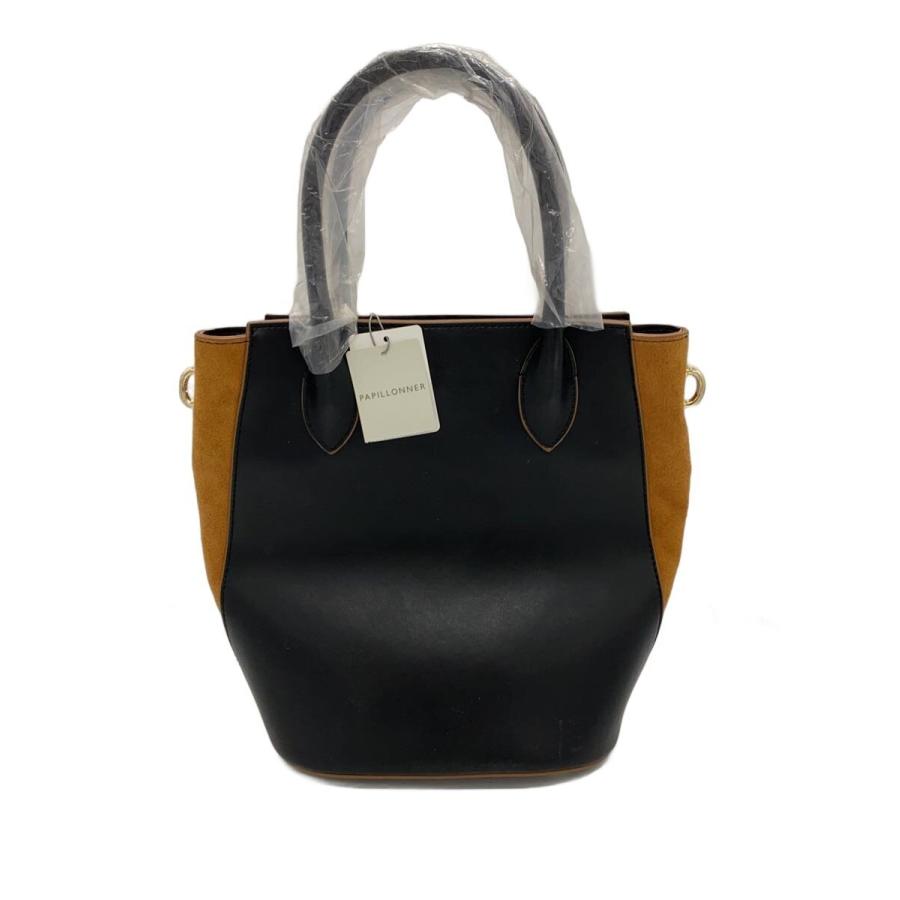 ear PAPILLONNER◇2wayショルダーバッグ/レザー/BLK/ppz109211za0004