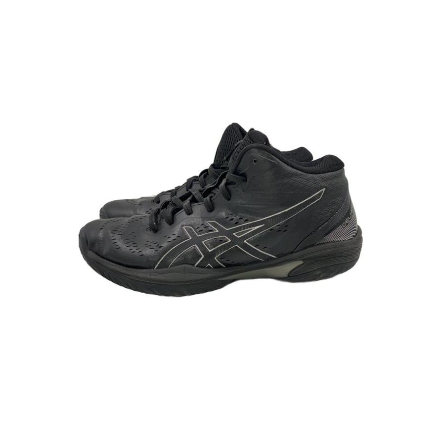 ASICS◇GELHOOP/ハイカットスニーカー/26.5cm/BLK/エナメル/f620524
