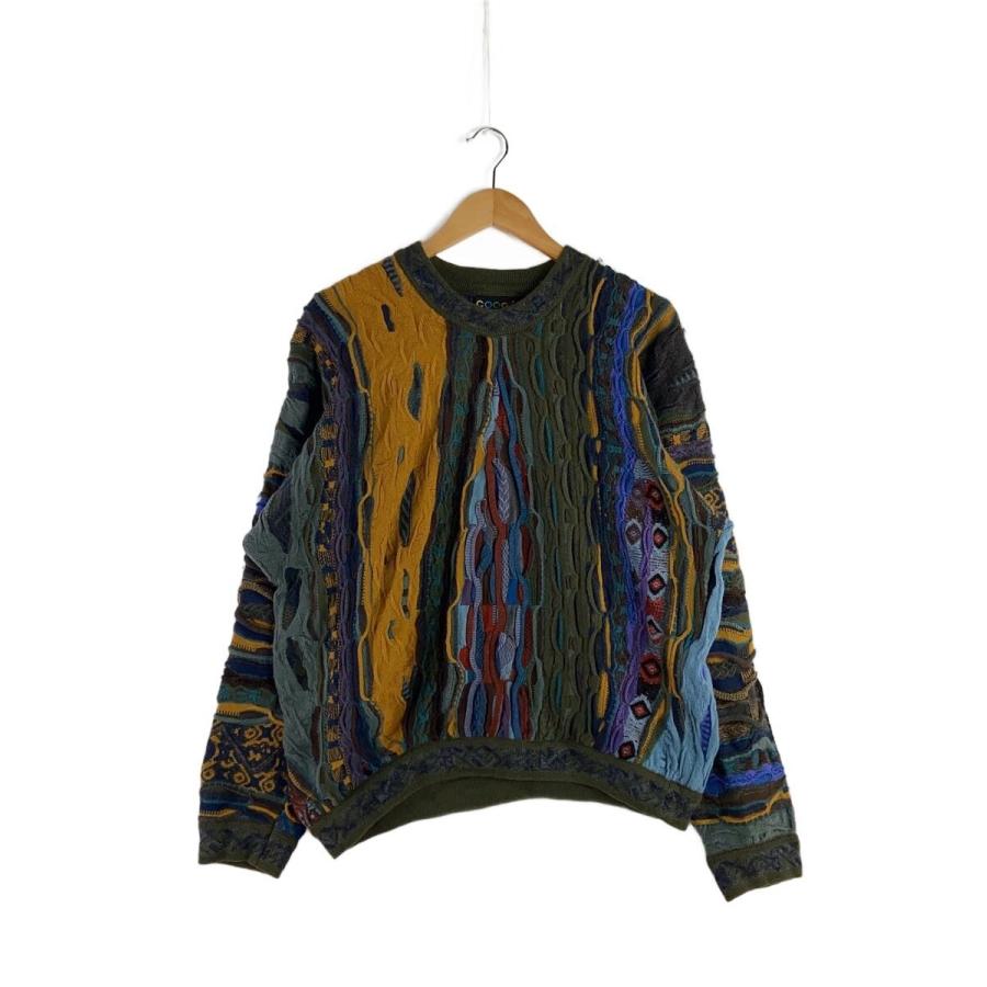 COOGIマルチカラー3Dニットセーター Sサイズ オーストラリア製 MADE IN AUSTRALIA製 COOGI 3Dニットウールセーター マルチカラー Sサ