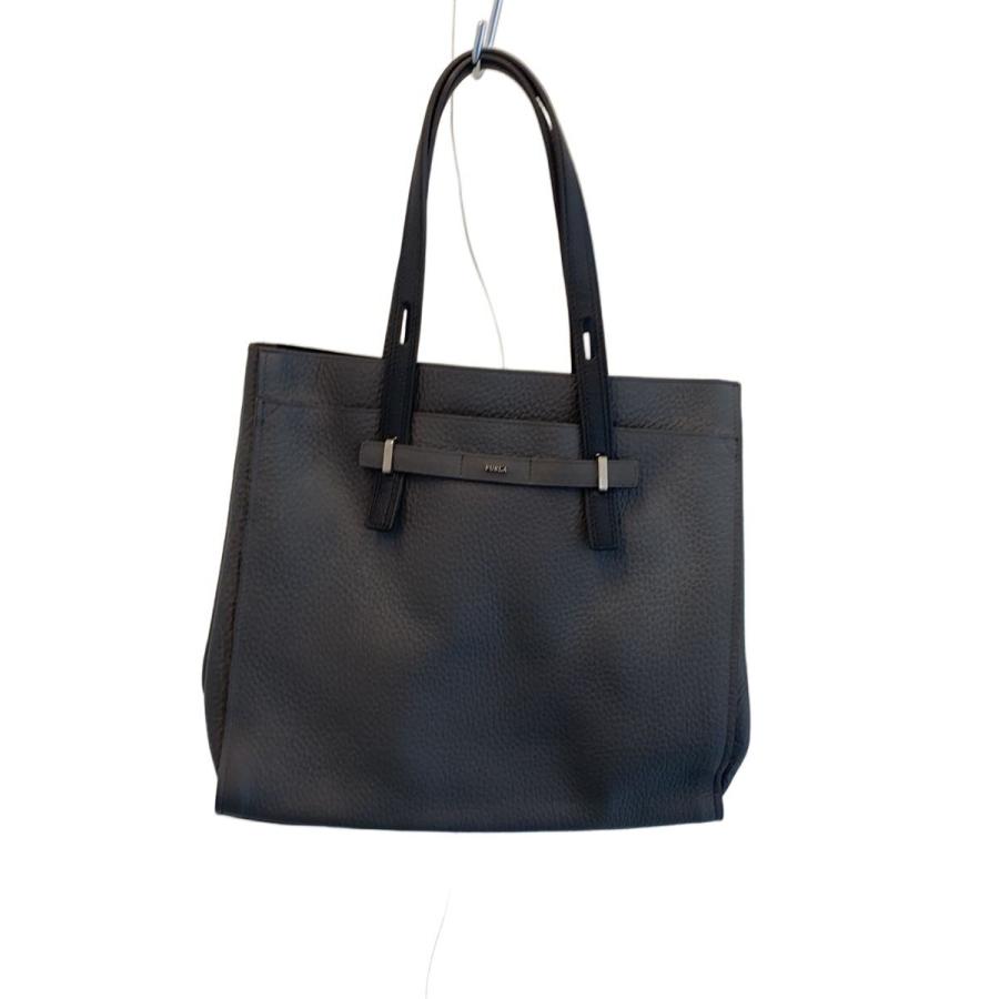 FURLA◇ジョーヴェ・トートバッグ/レザー/GRY・シュリンクレザー