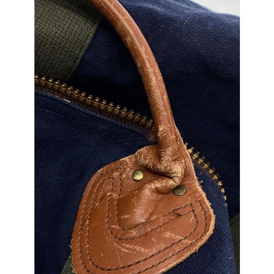 L.L.Bean◇80〜90s/ボストンバッグ/コットン/NVY// : セカンド