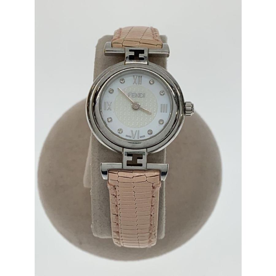 未使用品◎FENDI フェンディ 2700L ズッカ柄文字盤 レディース腕時計 FENDI◇腕時計/アナログ/レザー/WHT/PNK/2700L : セカンドストリート