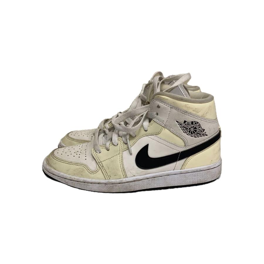 NIKE◇AIR JORDAN 1 MID_エア ジョーダン ミッド/25cm/WHT NIKE◇AIR JORDAN 1 MID_エア ジョーダン ミッド/25cm/WHT