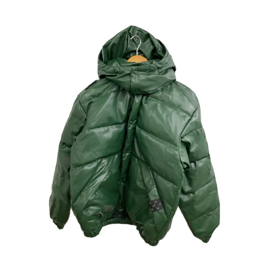 AAPE BY A BATHING APE◇ダウンジャケット/S/レザー/GRN/AAPDNM7633XXL