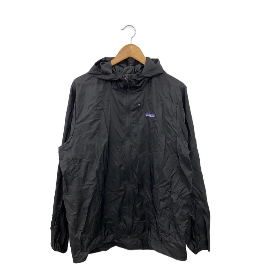 patagonia◇フーディニ・ジャケット_ブラック/L/ナイロン/BLK