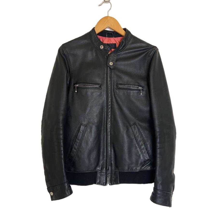 666 Leather Wear◇シングルライダースジャケット/M/レザー/BLK 666 Leather Wear◇シングルライダースジャケット/M/レザー/BLK