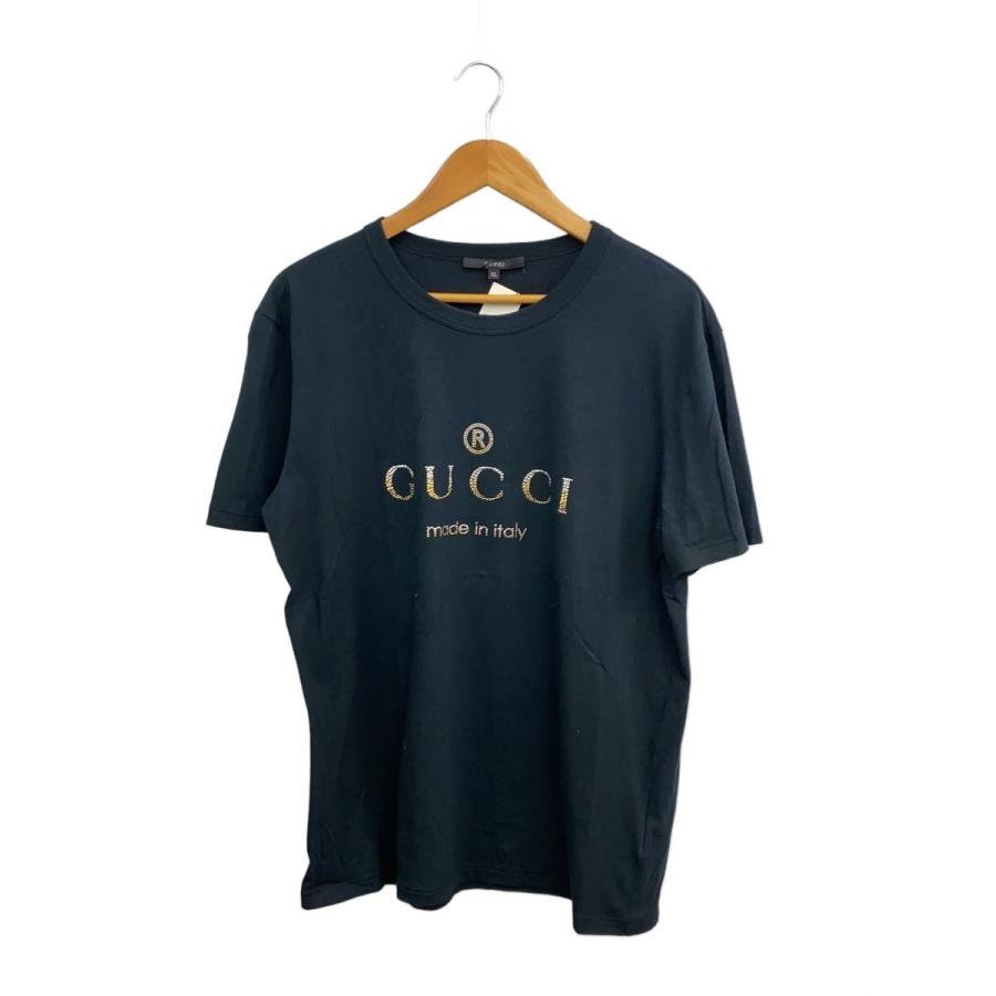 GUCCI◇Tシャツ/XL/コットン/BLK/311597 x3882 : セカンドストリート