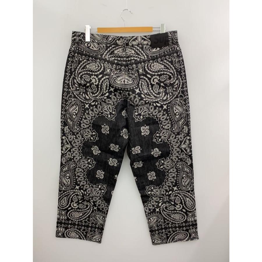 Supreme◇bandana jacquard baggy jean/34/コットン/BLK/総柄 