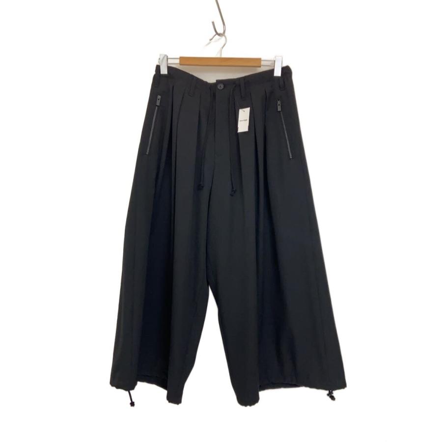 yohji yamamoto POUR HOMME◇ボトム/2/ウール/BLK/HE-P12-100