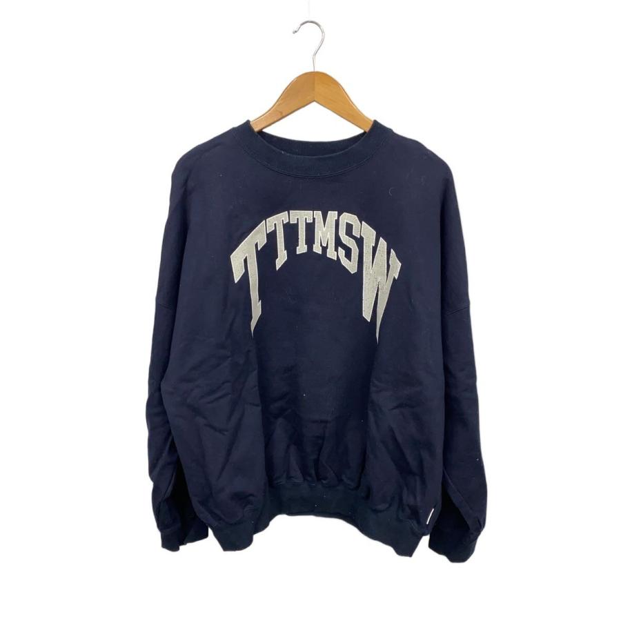 トップス ttt_msw COLLEGE LOGO CREW NECK SWEAT TTT_MSW◇24SS/COLLEGE LOGO CREW NECK SWEAT/M/コットン/TTT2024SS