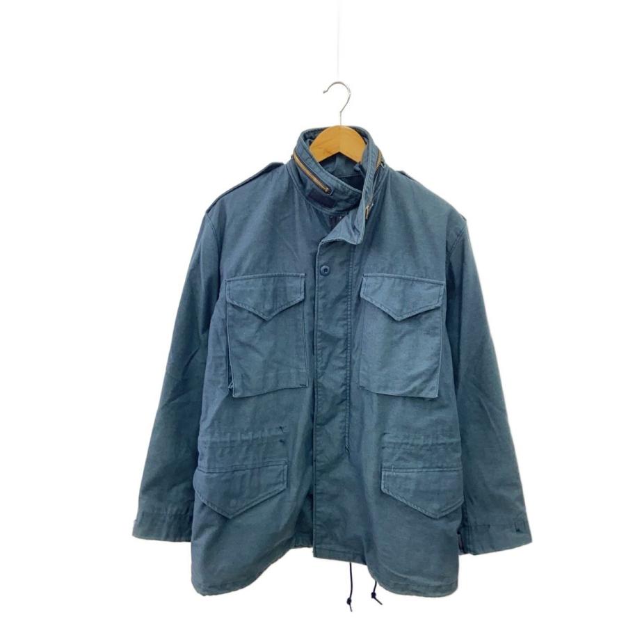 ALPHA INDUSTRIES◇M-65/フィールドジャケット/USA製/S/ナイロン/NVY