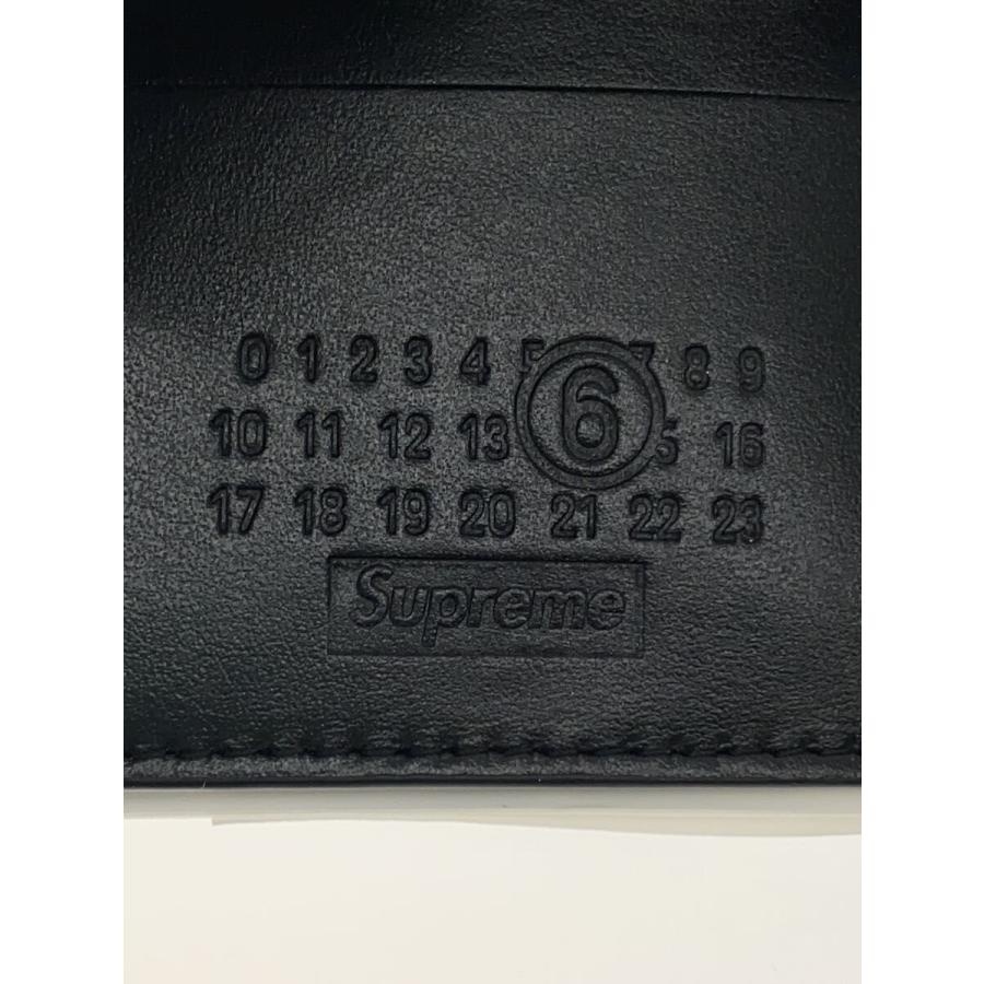 Supreme◇Receipt Wallet/2つ折り財布/レザー/BLK/メンズ : セカンド
